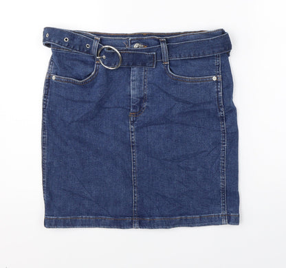 Womens UK Size 8 Denim CO Straight & Pencil Denim Skirt