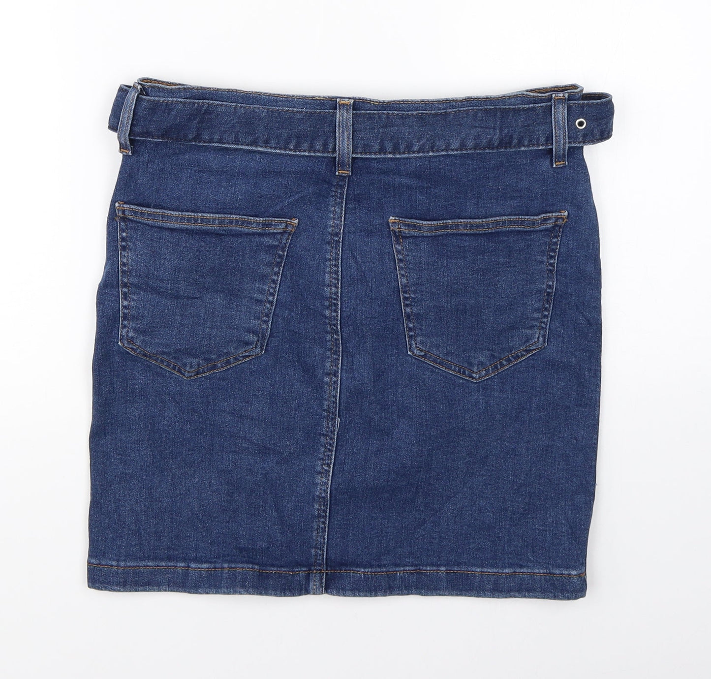 Womens UK Size 8 Denim CO Straight & Pencil Denim Skirt
