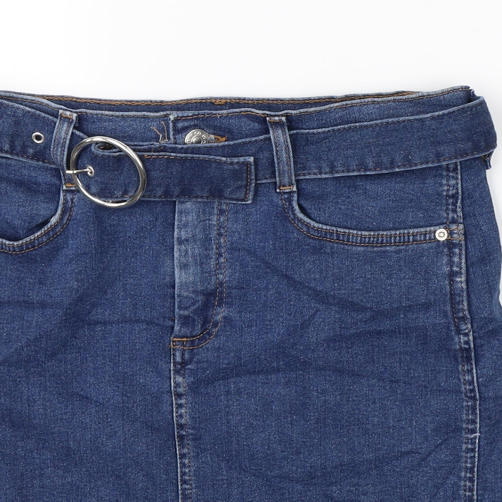 Womens UK Size 8 Denim CO Straight & Pencil Denim Skirt