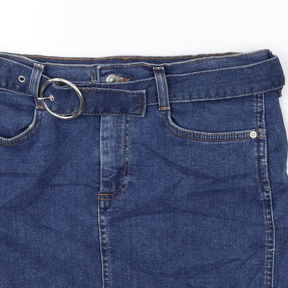 Womens UK Size 8 Denim CO Straight & Pencil Denim Skirt