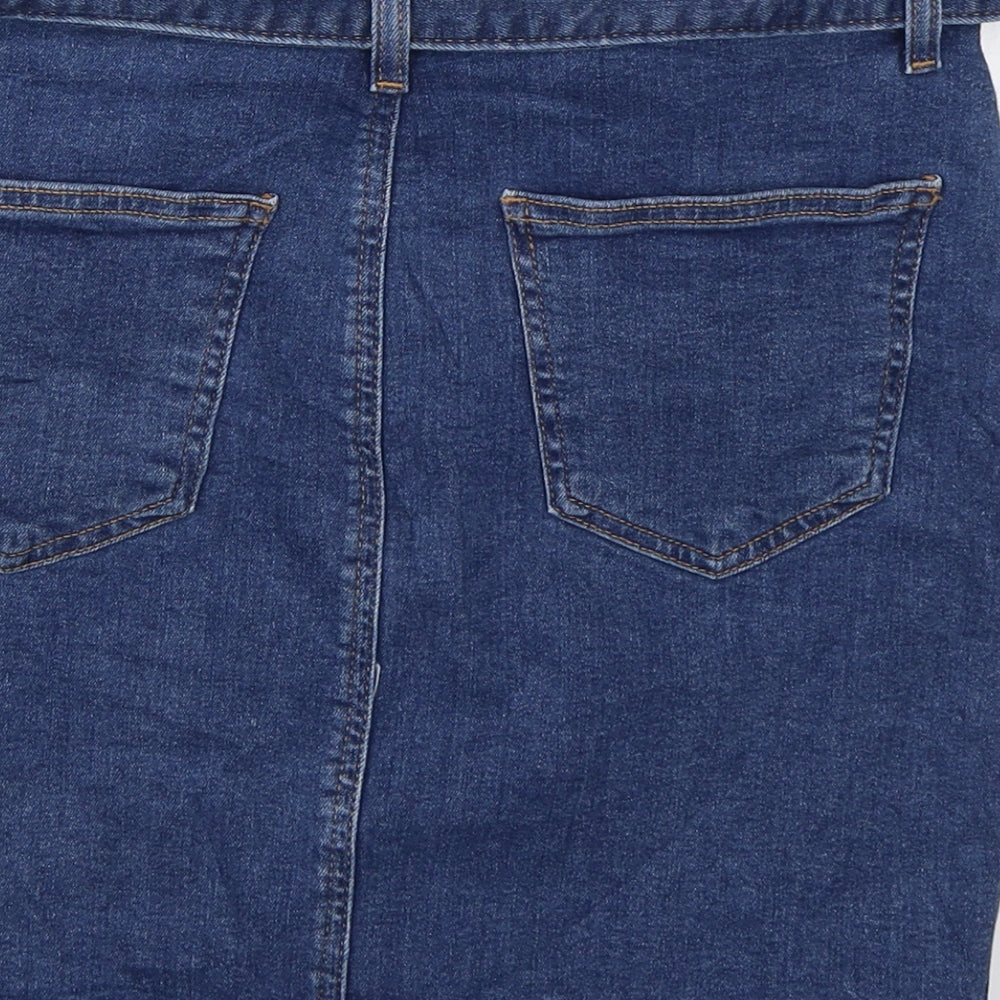 Womens UK Size 8 Denim CO Straight & Pencil Denim Skirt