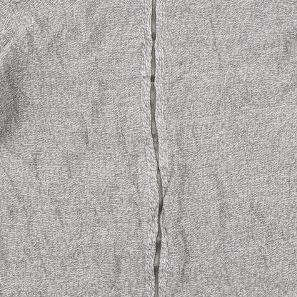 Womens UK Size M Papaya Grey Full Zip Jumper