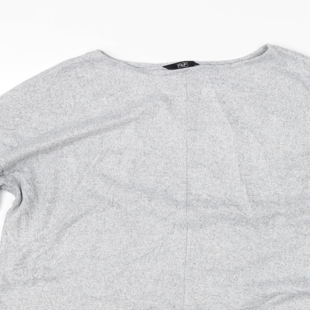 F&F Womens Grey   Pullover Jumper Size 12