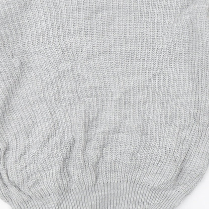 Womens UK Size 6 Boohoo Grey Pullover Jumper