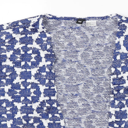 Womens UK Size M Divided Blue Cardigan Jumper