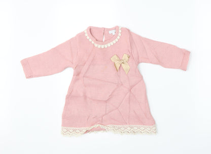 Zip Zap Girls Pink   Pullover Jumper Size 9-12 Months