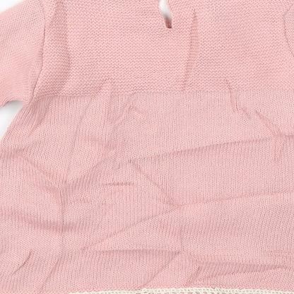 Zip Zap Girls Pink   Pullover Jumper Size 9-12 Months