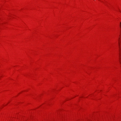 Atmosphere Womens Red  Knit Pullover Jumper Size 10  - christmas