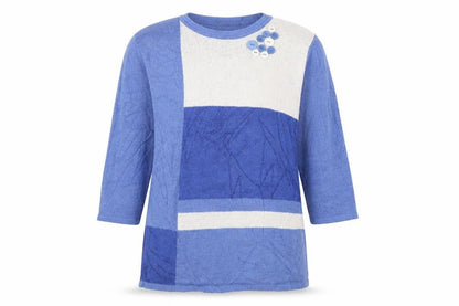 Bonmarché Womens Blue Pullover Jumper Size M