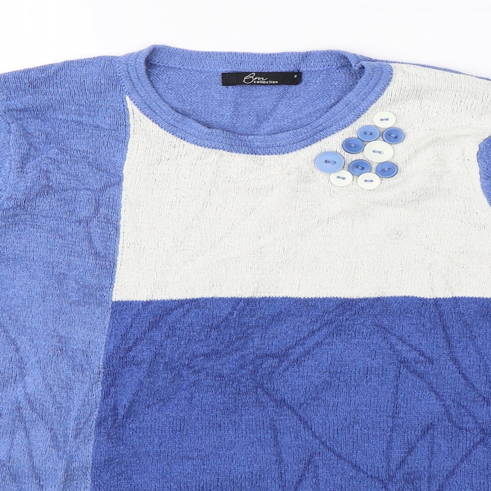 Womens UK Size M BM Blue Pullover Jumper