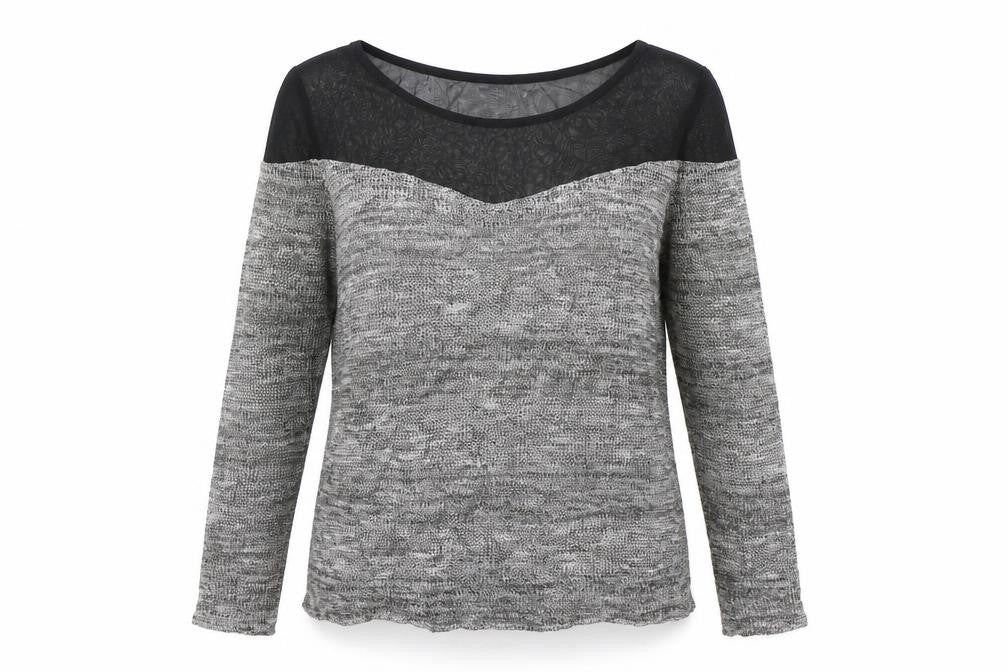 Womens UK Size M Divided Grey Pullover Jumper