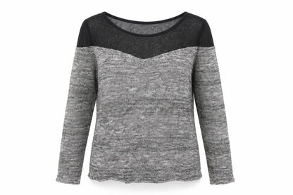 Womens UK Size M Divided Grey Pullover Jumper
