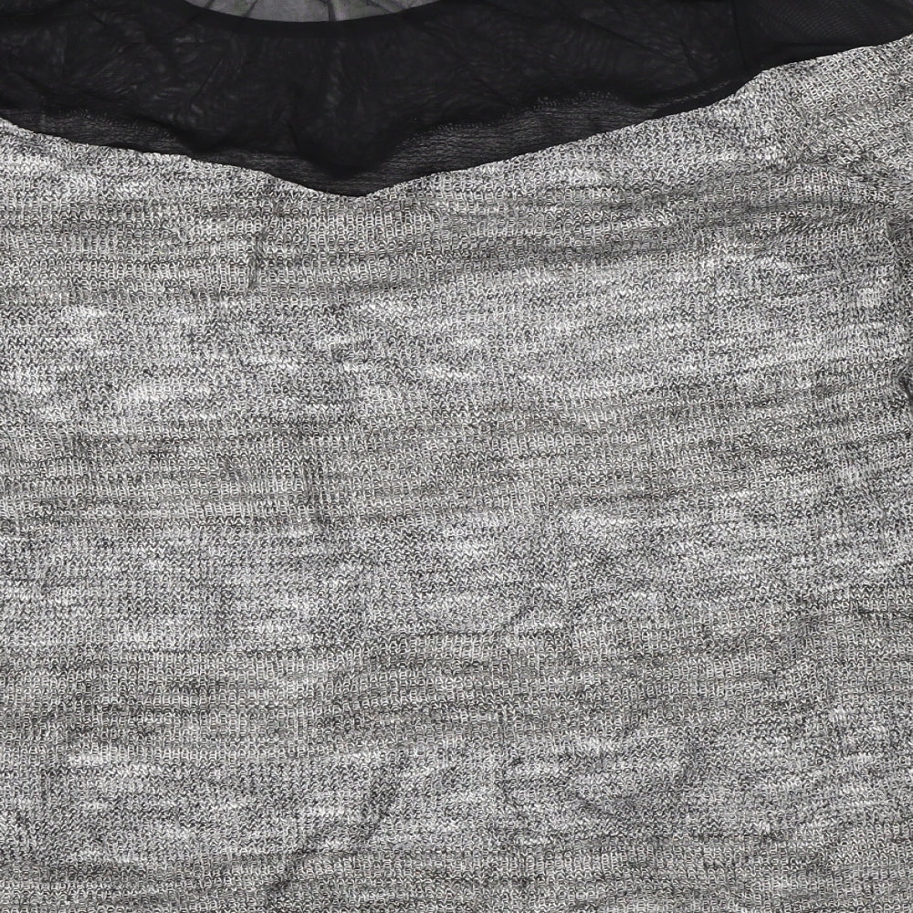 Womens UK Size M Divided Grey Pullover Jumper