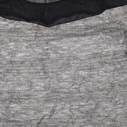 Womens UK Size M Divided Grey Pullover Jumper