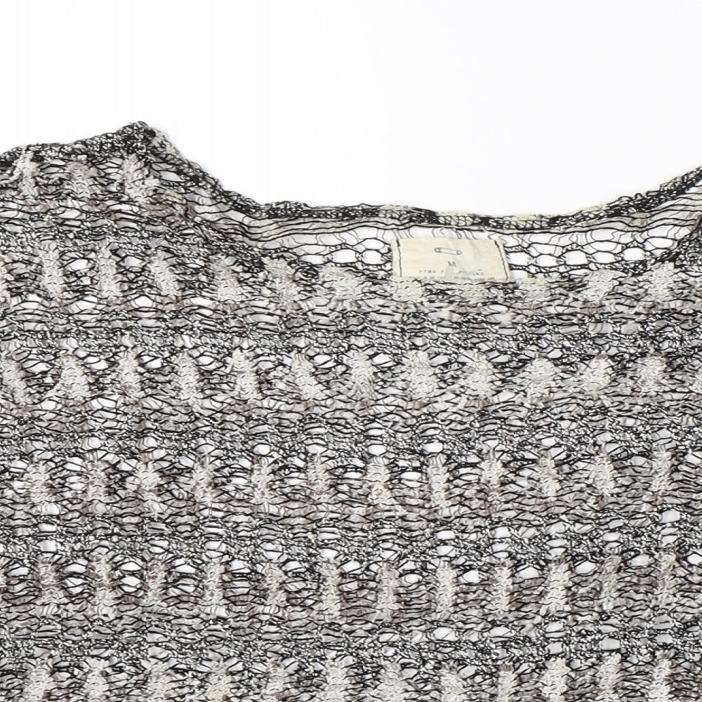 Womens UK Size M Pins & Needles Black Pullover Jumper