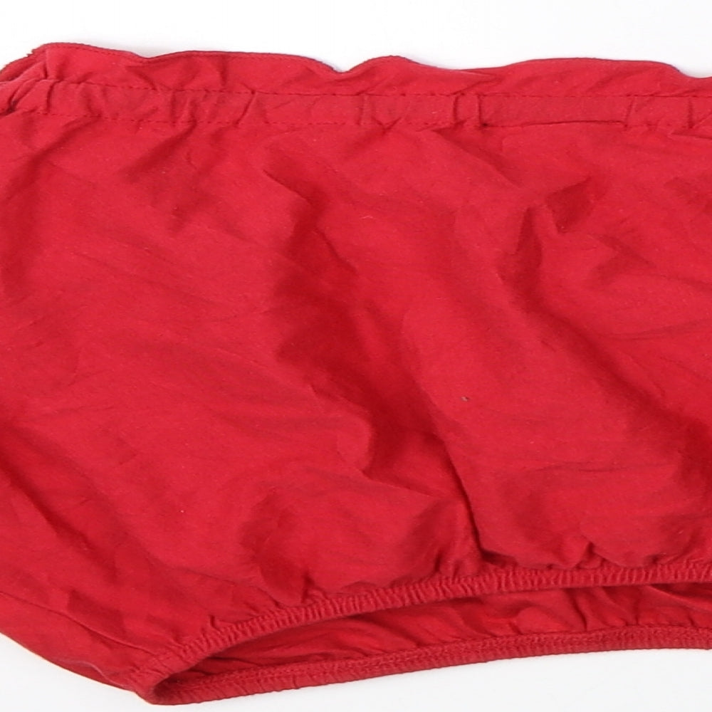 Womens UK Size 8 Topshop Red Basic Blouse