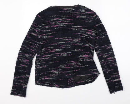 JACK Womens Black  Knit Full Zip Jumper Size S