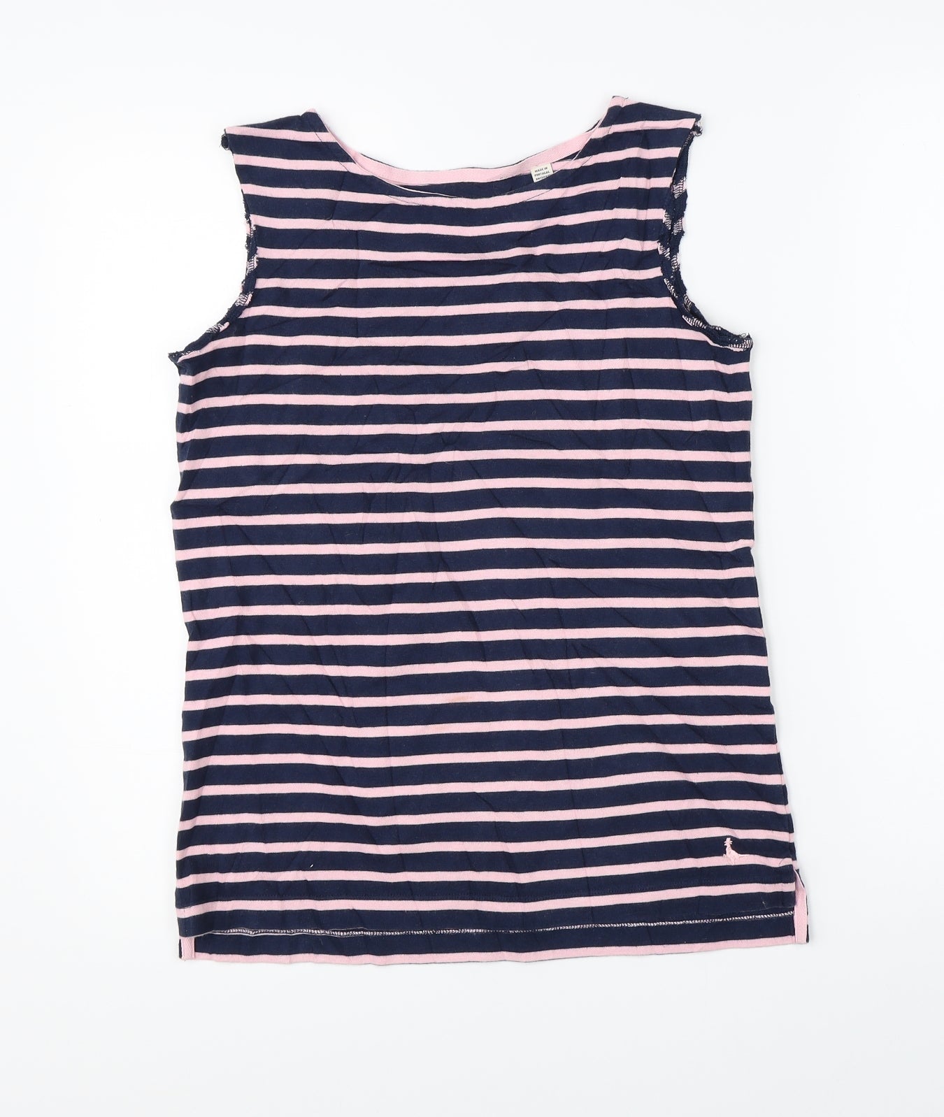 Jack Wills Womens Blue Striped  Basic Tank Size 6