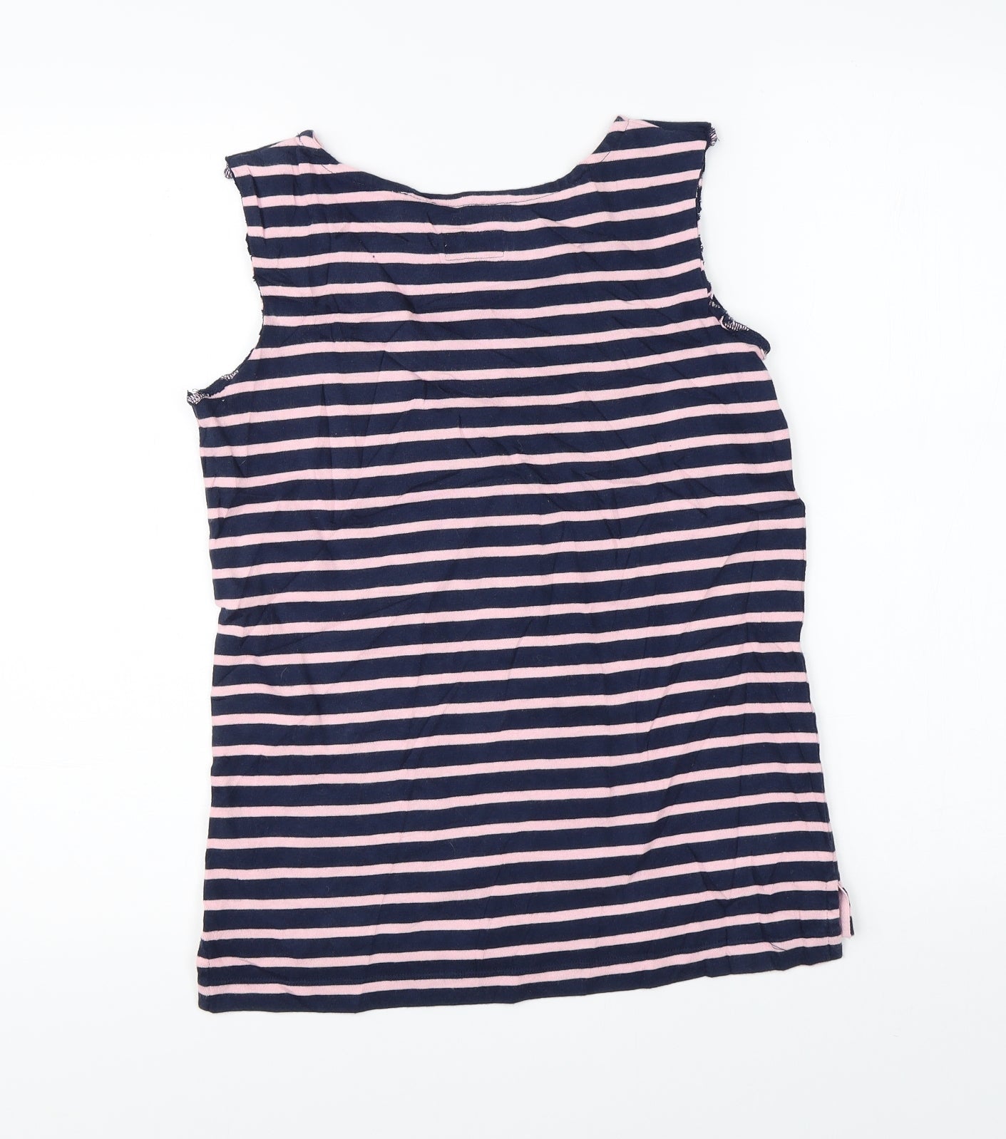 Jack Wills Womens Blue Striped  Basic Tank Size 6