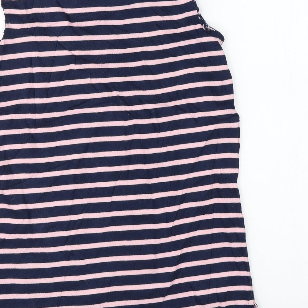 Jack Wills Womens Blue Striped  Basic Tank Size 6