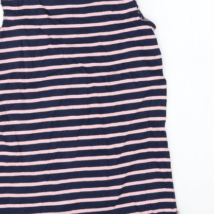 Jack Wills Womens Blue Striped  Basic Tank Size 6