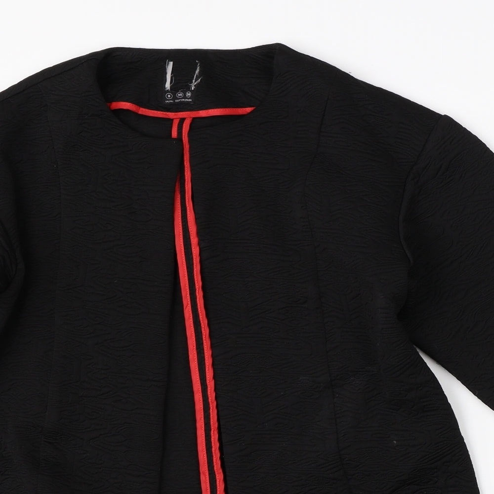 Womens UK Size 8 Preworn Black Jacket