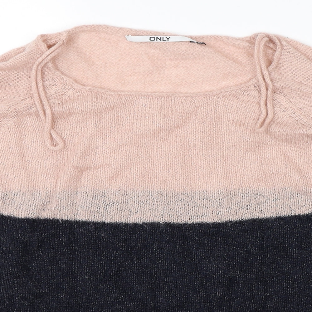 Womens UK Size XS Only Pink Pullover Jumper