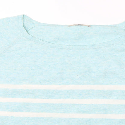 TU Womens Green Striped  Pullover Jumper Size 18