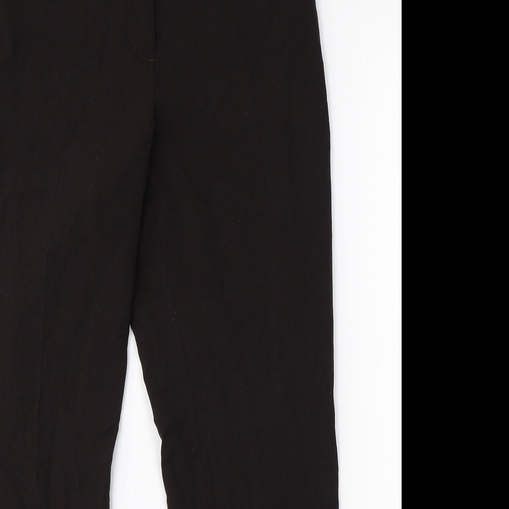 Womens UK Size 12 M&S Regular Fit Dress Pants Brown Trousers