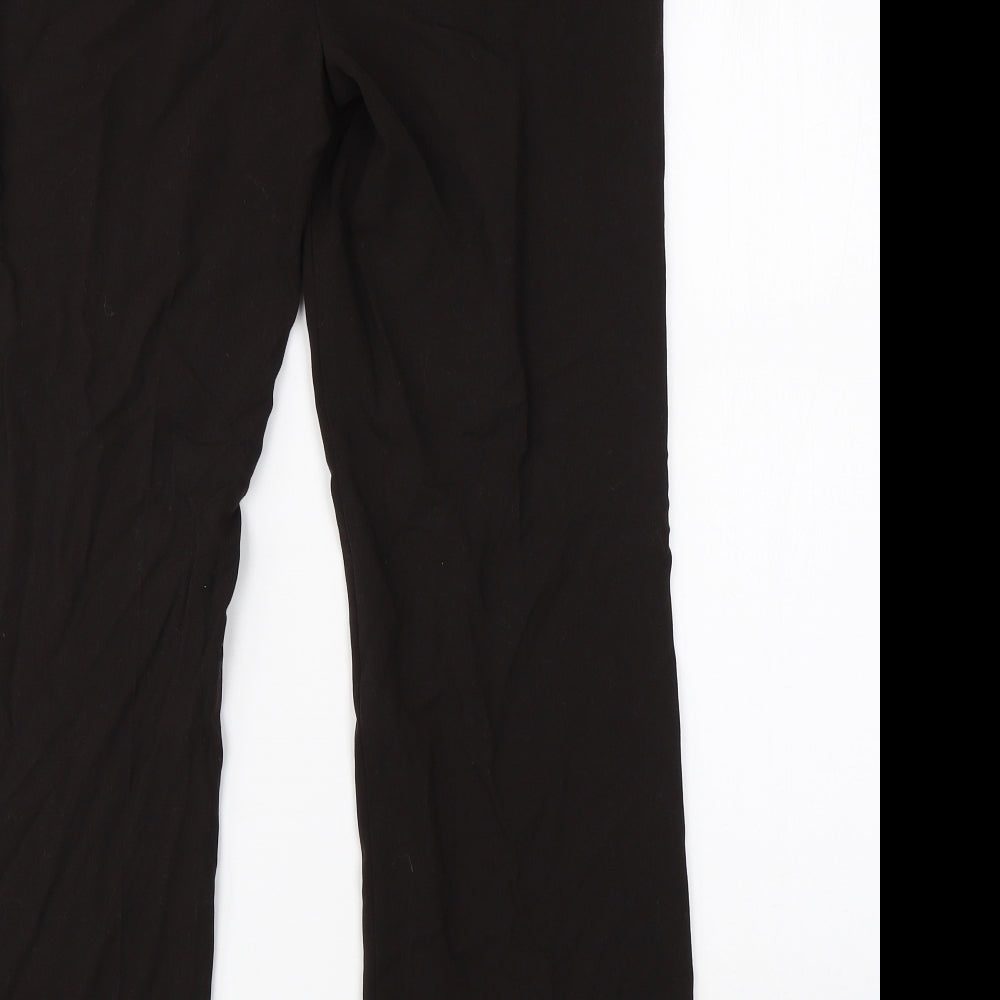 Womens UK Size 12 M&S Regular Fit Dress Pants Brown Trousers