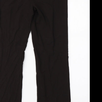 Womens UK Size 12 M&S Regular Fit Dress Pants Brown Trousers