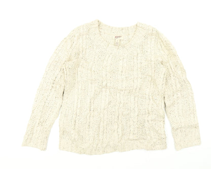 Arizona Jeans Womens Beige   Pullover Jumper Size M
