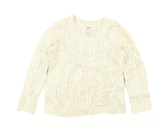 Arizona Jeans Womens Beige   Pullover Jumper Size M