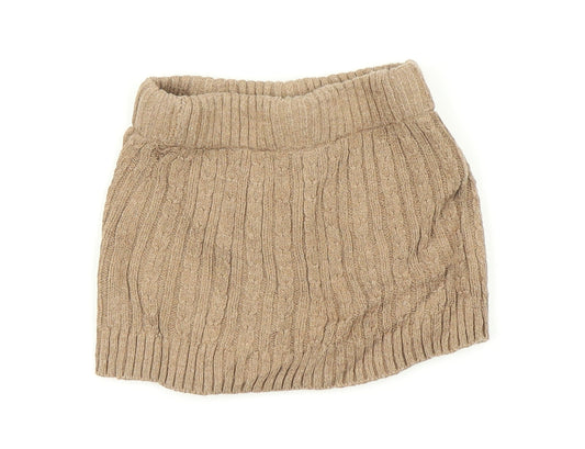 Preworn  Brown   Mini Skirt Size 9-12 Months