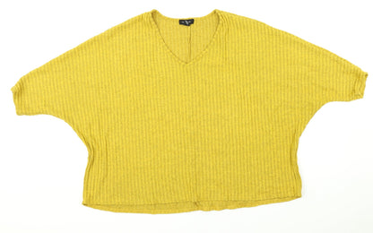 Womens UK Size M new look Yellow Pullover Jumper