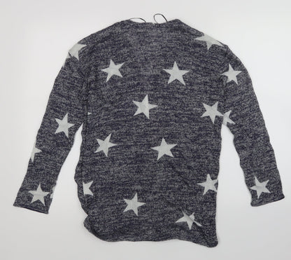 H&M Girls Blue   Cardigan Jumper Size 14 Years