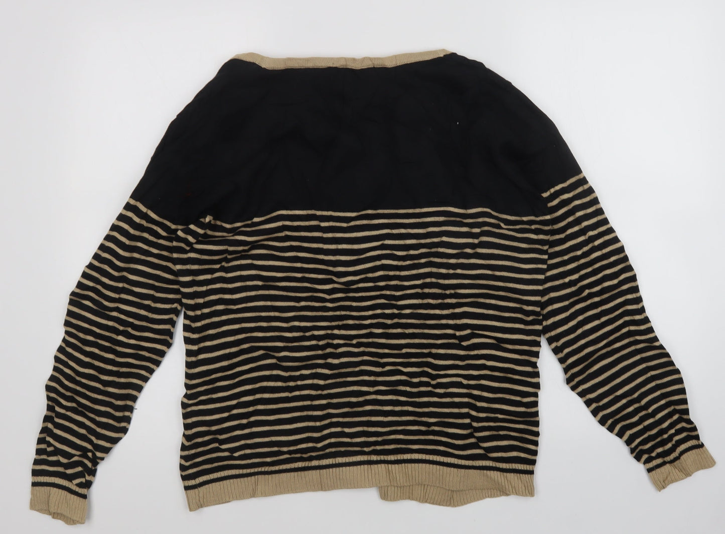 EWM Womens Multicoloured Striped  Cardigan Jumper Size M