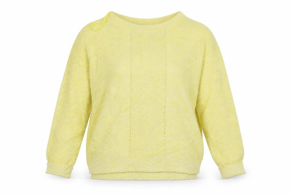 Womens UK Size M M&S Yellow Pullover Jumper