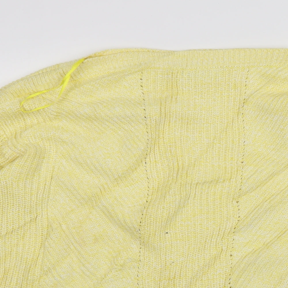 Womens UK Size M M&S Yellow Pullover Jumper