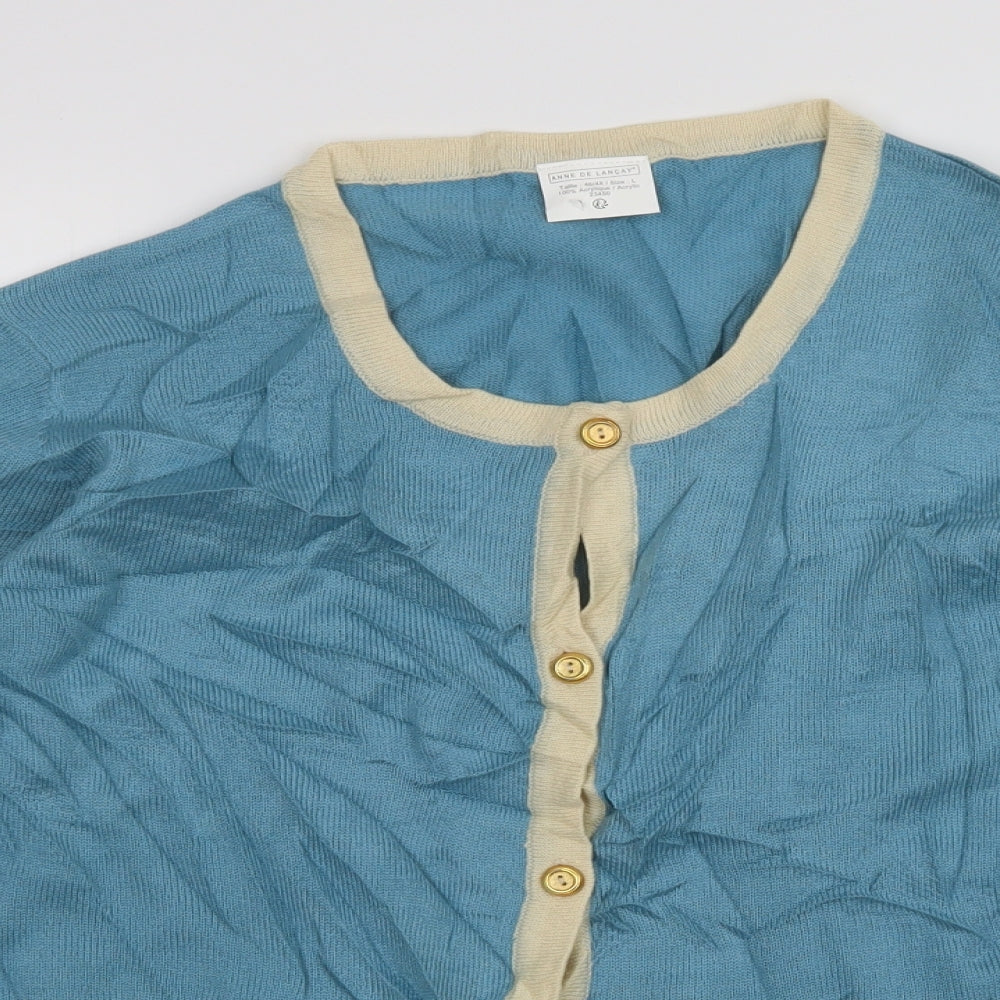 Womens UK Size L anne de lancay Multicoloured Cardigan Jumper