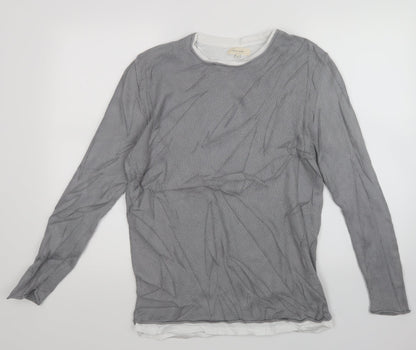 Womens UK Size M River Island Grey Pullover Jumper