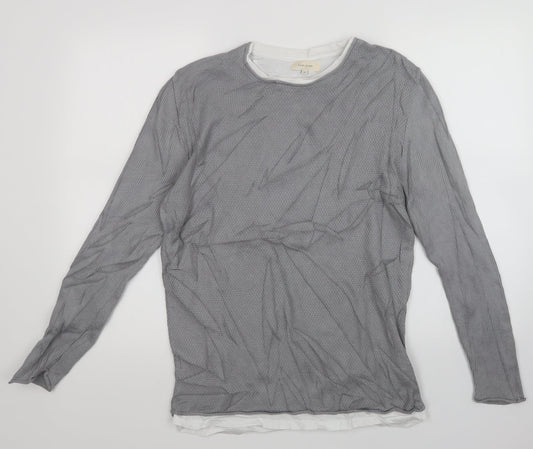 Womens UK Size M River Island Grey Pullover Jumper