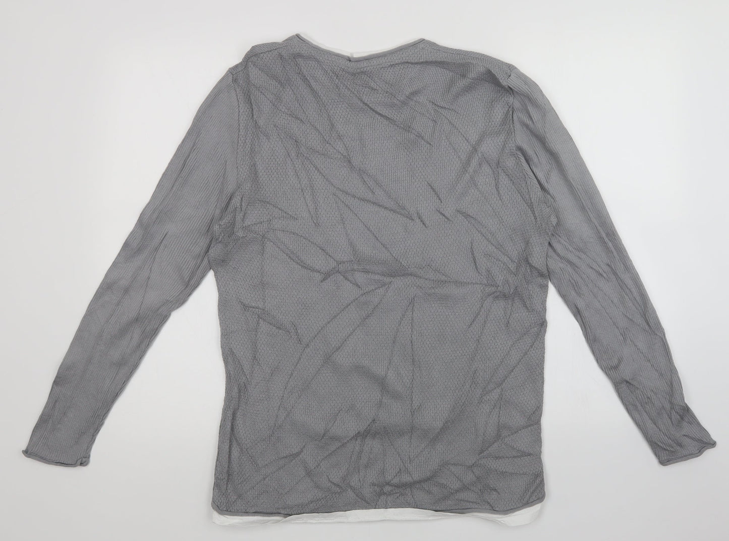 Womens UK Size M River Island Grey Pullover Jumper
