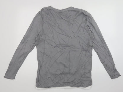 Womens UK Size M River Island Grey Pullover Jumper
