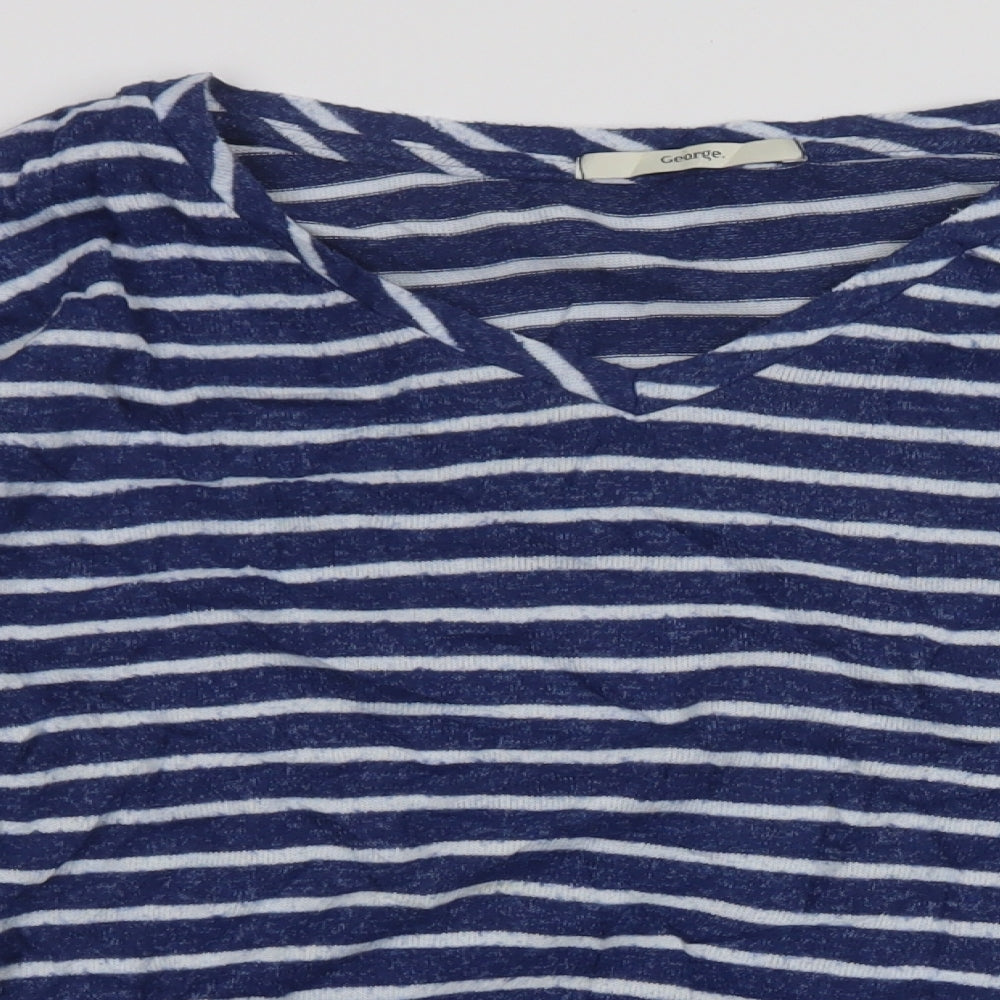 George Womens Multicoloured Striped  Pullover Jumper Size 14