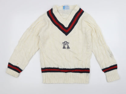 falcon sportwear  Boys White   Pullover Jumper