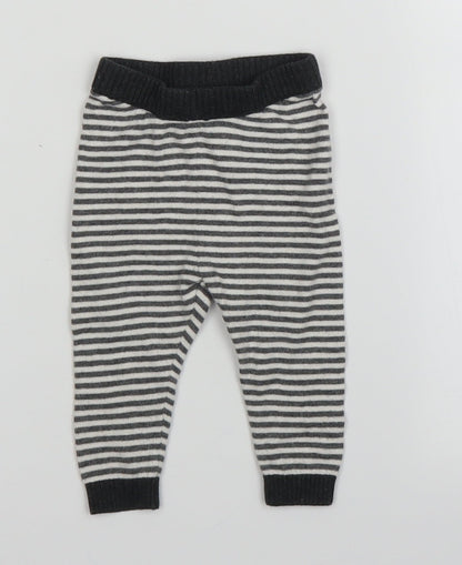 Billie Girls Multicoloured Striped  Sweatpants Trousers Size 3-6 Months