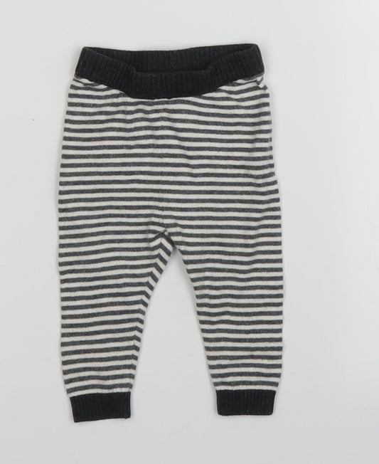 Billie Girls Multicoloured Striped  Sweatpants Trousers Size 3-6 Months
