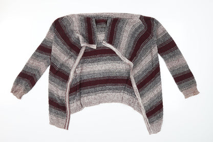 Charlotte Russe Womens Multicoloured Striped  Cardigan Jumper Size XL