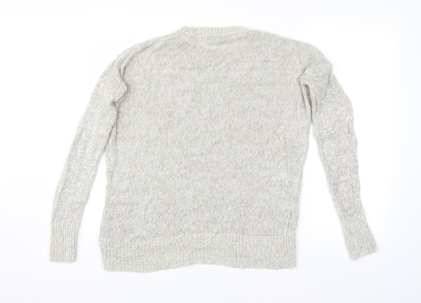 Womens UK Size S New Look Grey Pullover Jumper